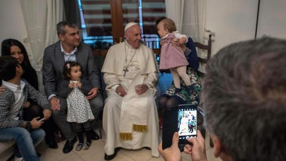Pope Francis meets with married priests